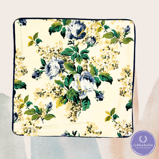 Painted Cushion Cover - Floral and Nature motifs