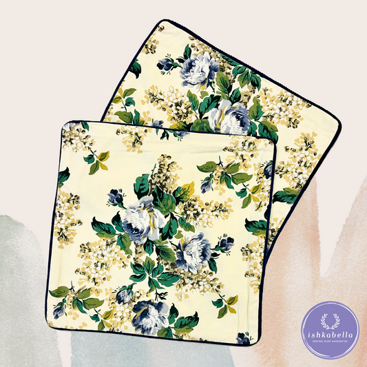 Painted Cushion Cover - Floral and Nature motifs