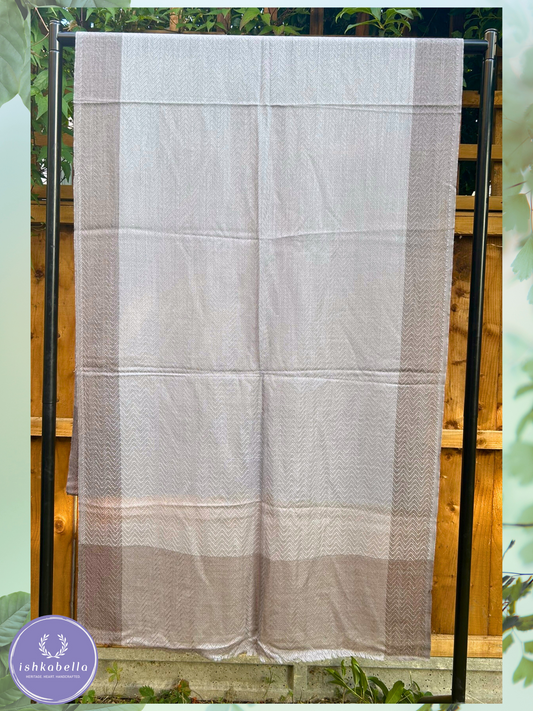 Wave Weave 100% Cashmere Pashmina Stole – Beige & Earth Tones | ishkabella
