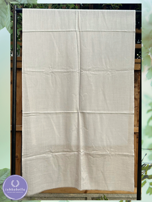 Diamond Weave 100% Cashmere Pashmina Stole – Sand Beige solid | ishkabella