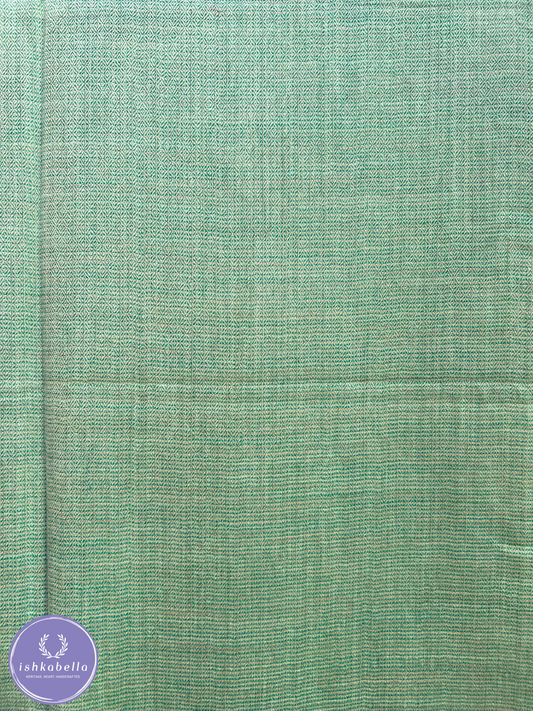 Fine Stripe Diamond Weave 100% Cashmere Pashmina Stole – Sea Green & Ivory Whisper | ishkabella